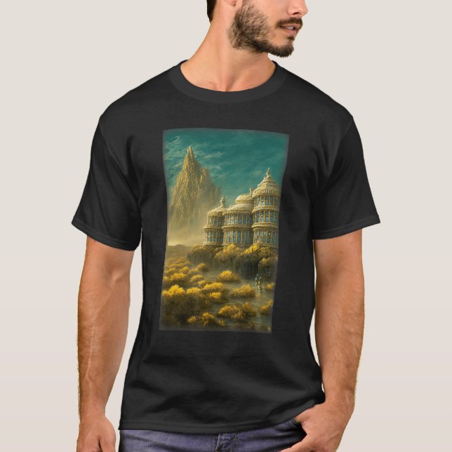 T-shirt Fantasy Style Huge Ornate Home Apartament Building (Devant)