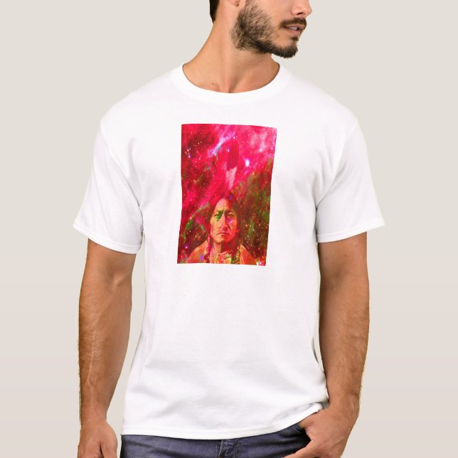 T-shirt Fantôme amérindien de Sitting Bull (Devant)
