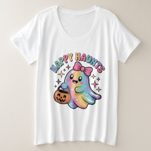 T-Shirt Fantôme Arc-en-Ciel Pastel – Kawaii Hallow