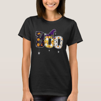 T-shirt Fantôme avec araignée et chapeau de sorcière Hallo
