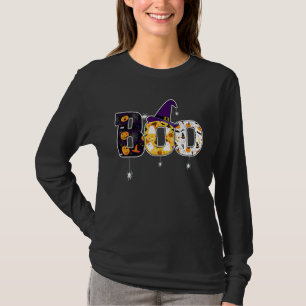 T-shirt Fantôme avec araignée et chapeau de sorcière Hallo