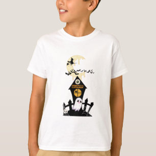 T-shirt Fantôme avec des crocs de vampire et une sorcière