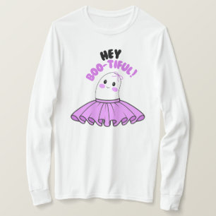 T-shirt Fantôme avec jupe violette & Hey Boo-tiful! Hallow