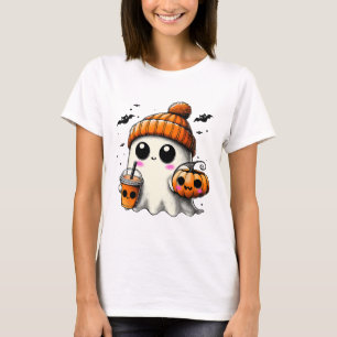 T-shirt Fantôme Boire Café Drôle Costume Halloween Coff