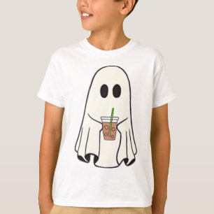 T-shirt Fantôme Boire Café Drôle Costume Halloween Coff