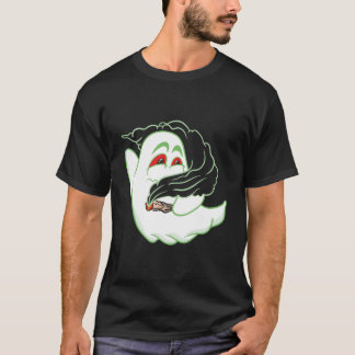T-shirt Fantôme Bouh Fumant De L'herbe Thc Joyeux Hallowee