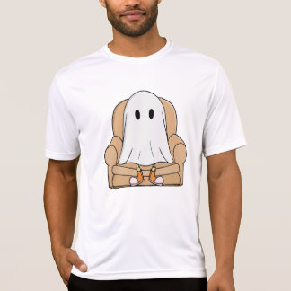T-shirt Fantôme Confortable se Détendant dans un Fauteuil