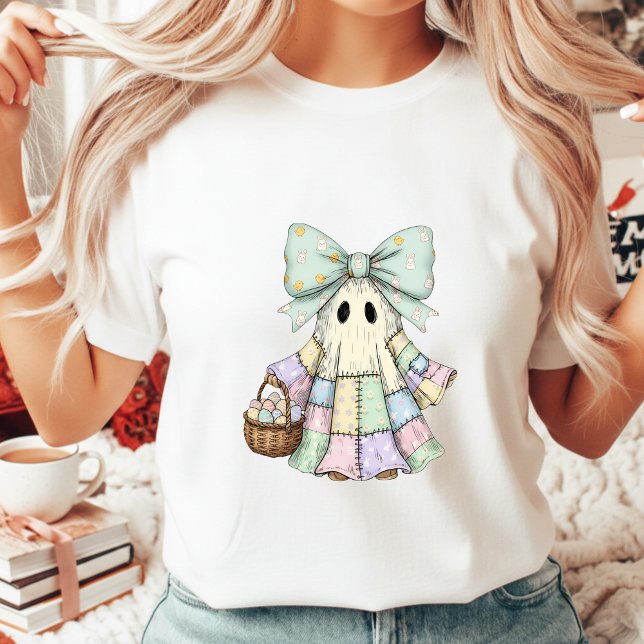 T-shirt Fantôme Coquette Patchwork de Pâques Arc Gothique (Créateur téléchargé)