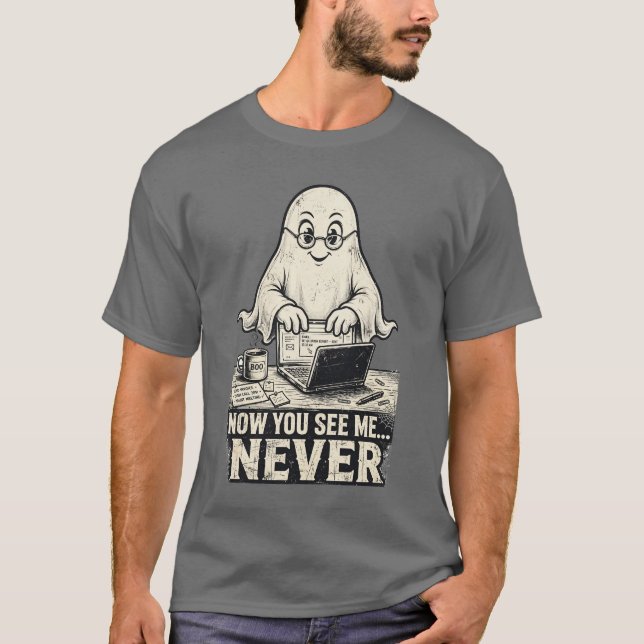T-Shirt Fantôme de Bureau (Devant)