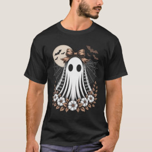 T-shirt Fantôme de dentelle vintage Halloween