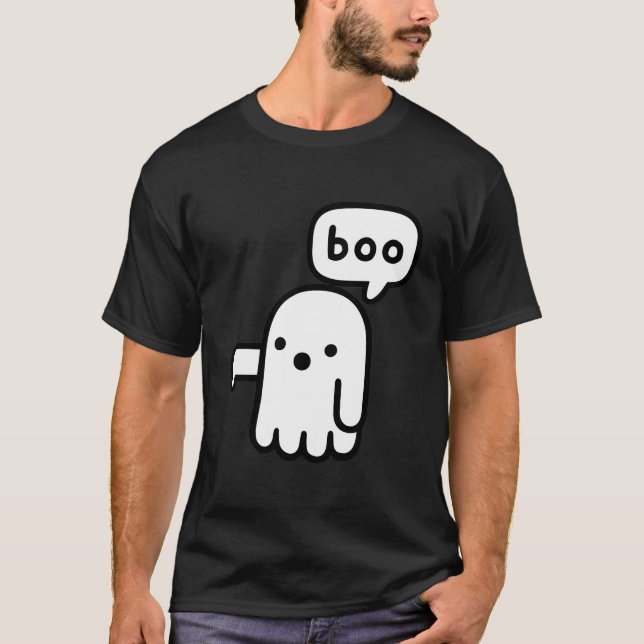 T-shirt Fantôme De Désapprobation - Drôle Mignonne Boo (Devant)