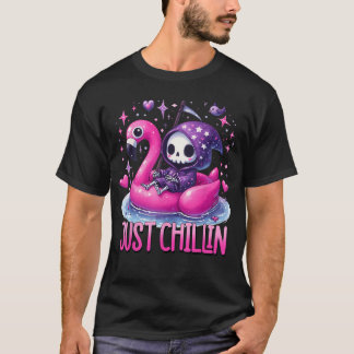 T-shirt Fantôme de flamngo Flamingoween 1