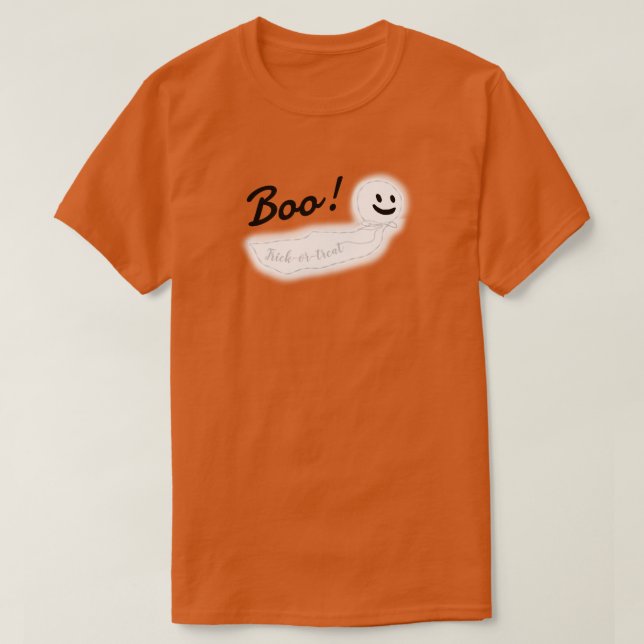 T-shirt Fantôme de Halloween KiniArt (Design devant)