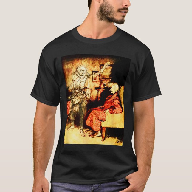 T-shirt Fantôme de Jacob Marley Scrooge Bah Humbug Noël Ca (Devant)
