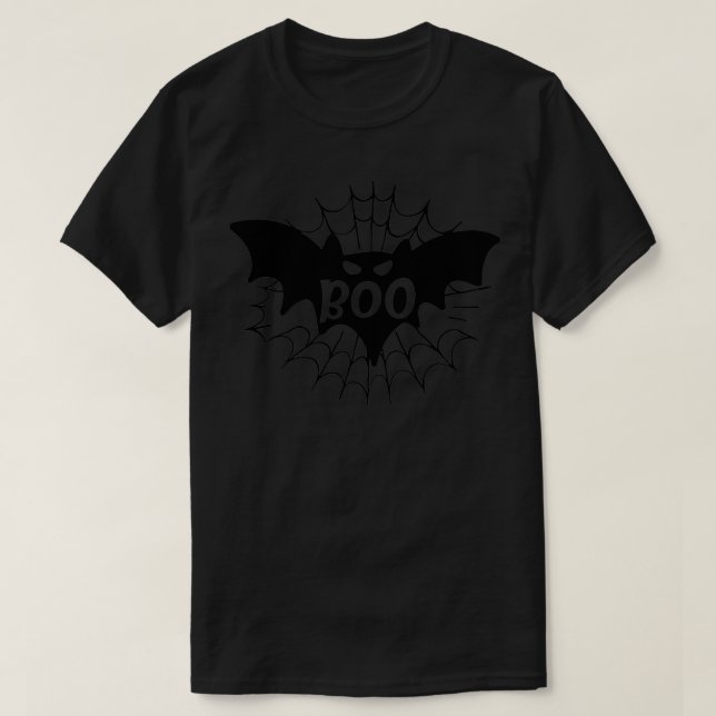 T-shirt fantôme de la désapprobation chauve-souris noire (Design devant)
