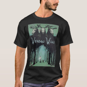 T-shirt Fantôme de la forêt Cryptide Wendigo Bois