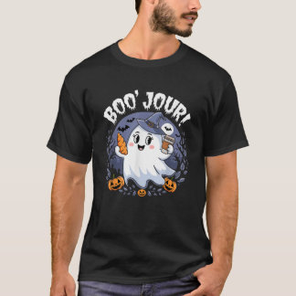 T-shirt Fantôme de la journée Halloween Professeur de fran