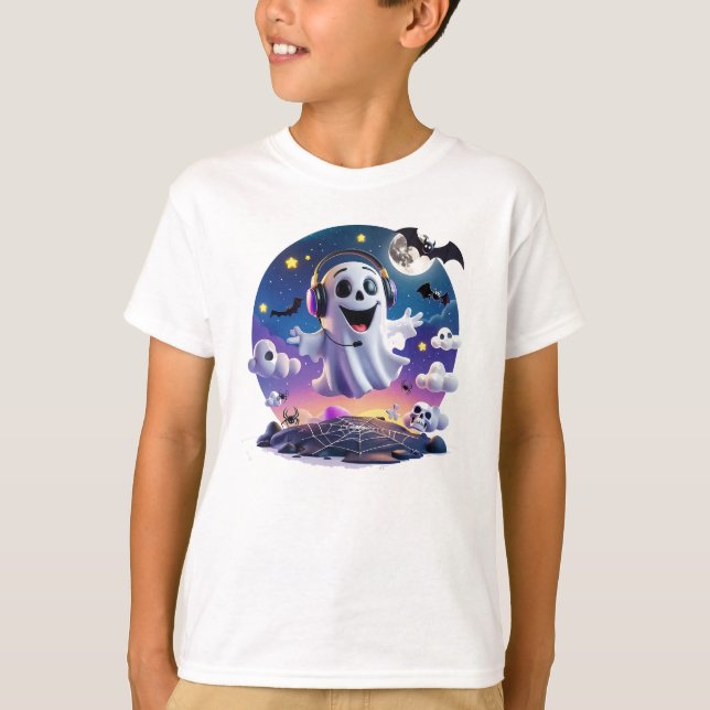 T-shirt Fantôme de musique (Devant)