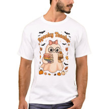 T-shirt fantôme de professeur effrayant mignon - T