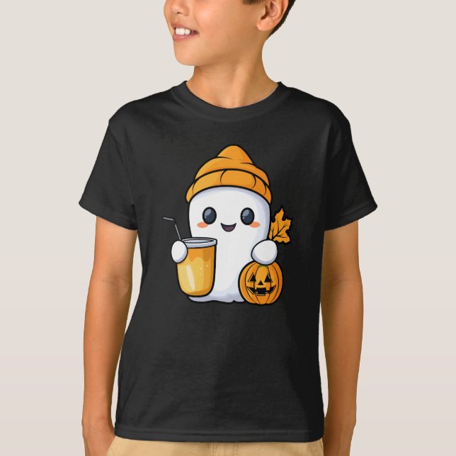 T-shirt Fantôme de refroidissement Café chaud Chaud Chaud  (Devant)