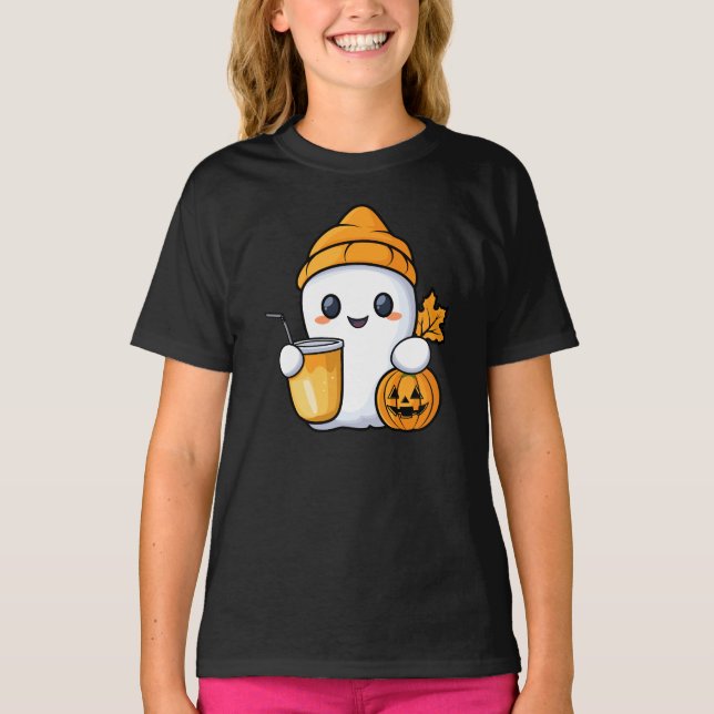 T-shirt Fantôme de refroidissement Café chaud Chaud Chaud  (Devant)