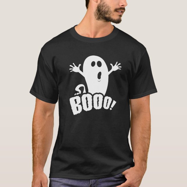 T-shirt fantôme d'Halloween (Devant)