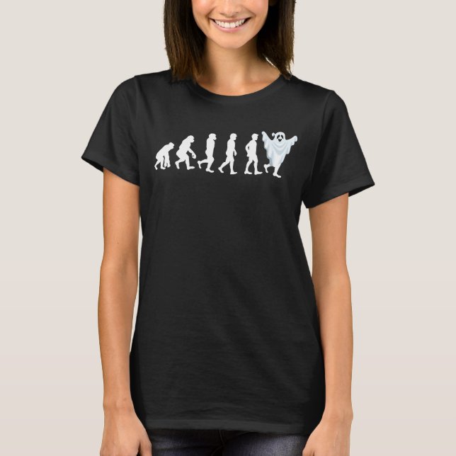T-shirt Fantôme d'Halloween  Évolution de fantôme  Costume (Devant)