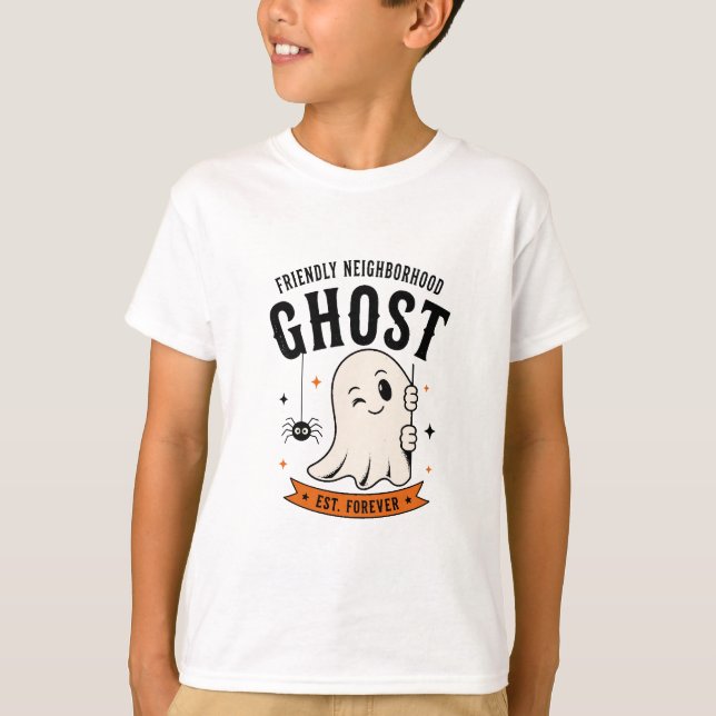 T-shirt Fantôme du quartier sympa (Devant)