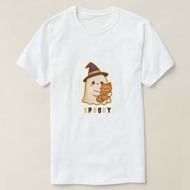 T-shirt "Fantôme" effrayant (Design devant)