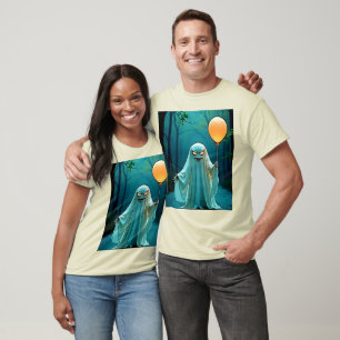 T-shirt Fantôme éffrayant avec Eerie Balloon