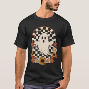 T-shirt Fantôme Floral d'Automne Bohème Halloween