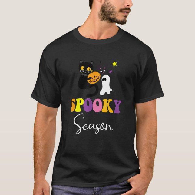 T-shirt Fantôme Groovy Saison effrayante (Devant)