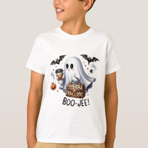 T-shirt Fantôme Halloween Éffrayant Boom Automne Halloween