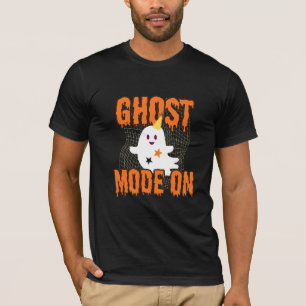 T-shirt fantôme mignon avec mode fantôme activé po