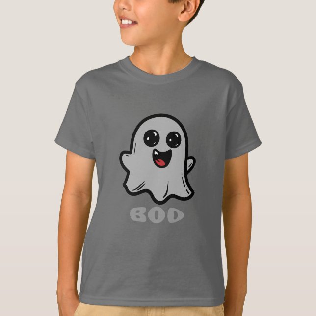 T-shirt Fantôme Mignon Boo Dessin Animé (Devant)