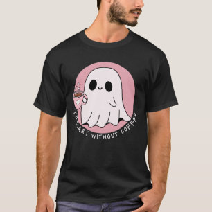 T-shirt Fantôme mignon drôle effrayant sans café
