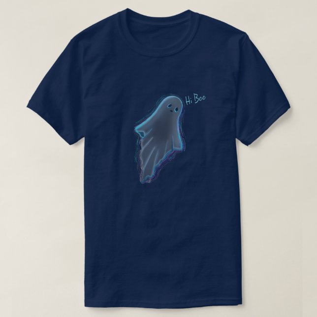 T-shirt fantôme mignon KiniArt (Design devant)