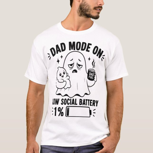 T-Shirt Fantôme Mode Papa Activé (Devant)