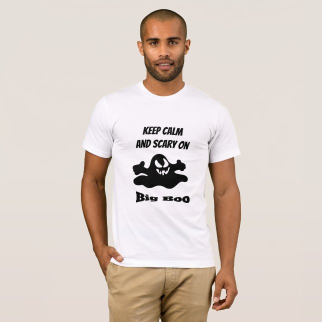 T-shirt fantôme noir (Devant entier)