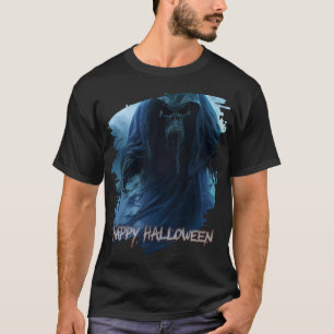 T-shirt Fantôme noir dans un paysage infernal - Halloween