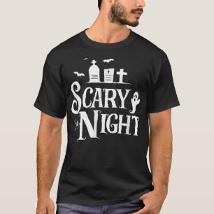 T-shirt Fantôme nuit Éffrayante cadeau Halloween Hommes Fe