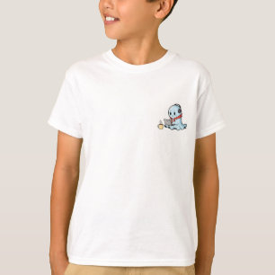 T-shirt Fantôme Ordinateur Portable Enfants Cozy