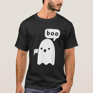 T-shirt Fantôme Pouce en Bas Criant Boo Désapprobation Fan