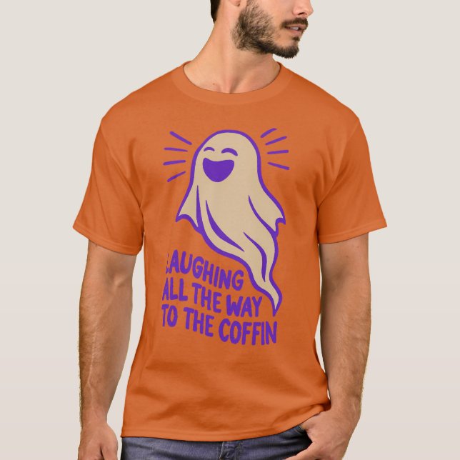 T-shirt Fantôme riant | Halloween drôle (Devant)