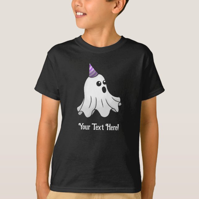 T-shirt Fantôme super mignon et effrayant (Devant)