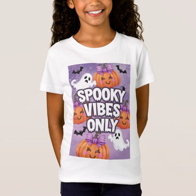 T-shirt fantôme - Tee d'Halloween Éffrayante et ad (Devant)