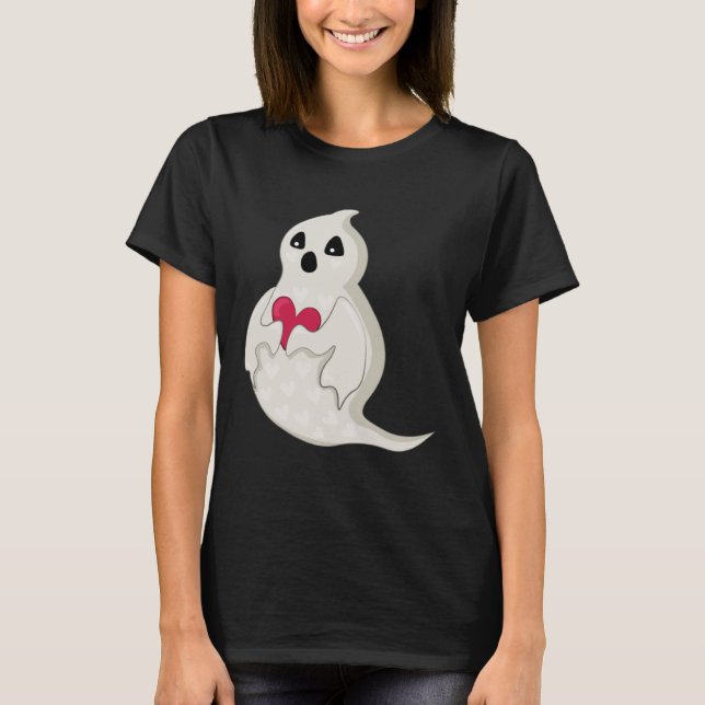T-shirt Fantôme Valentines Jour Mignonne Ghost Valentines  (Devant)