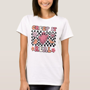 T-Shirt Fantôme Véritable Creep It Vibes d'Hallo