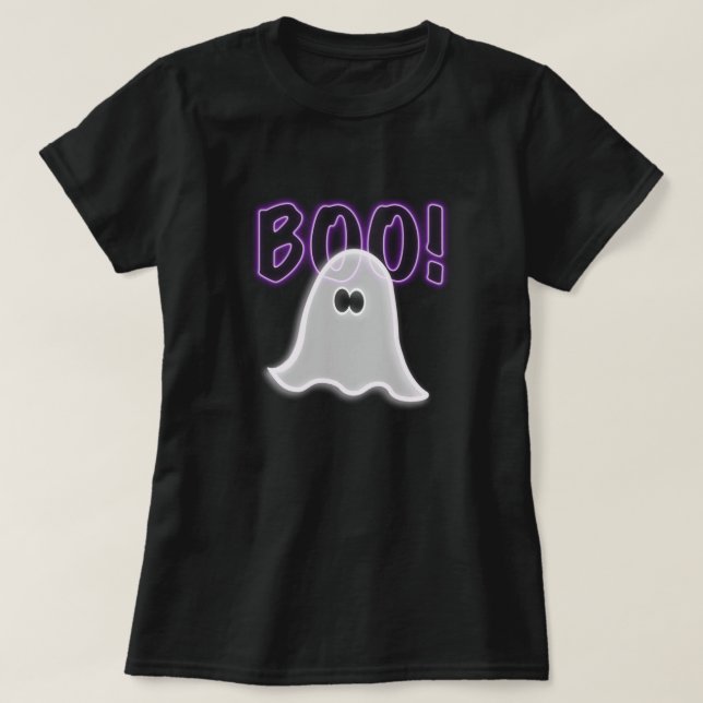 T-shirt Fantôme Violet Semi-Transparent Total (Design devant)