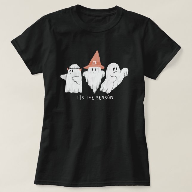 T-shirt Fantômes Cette saison Automne Halloween (Design devant)